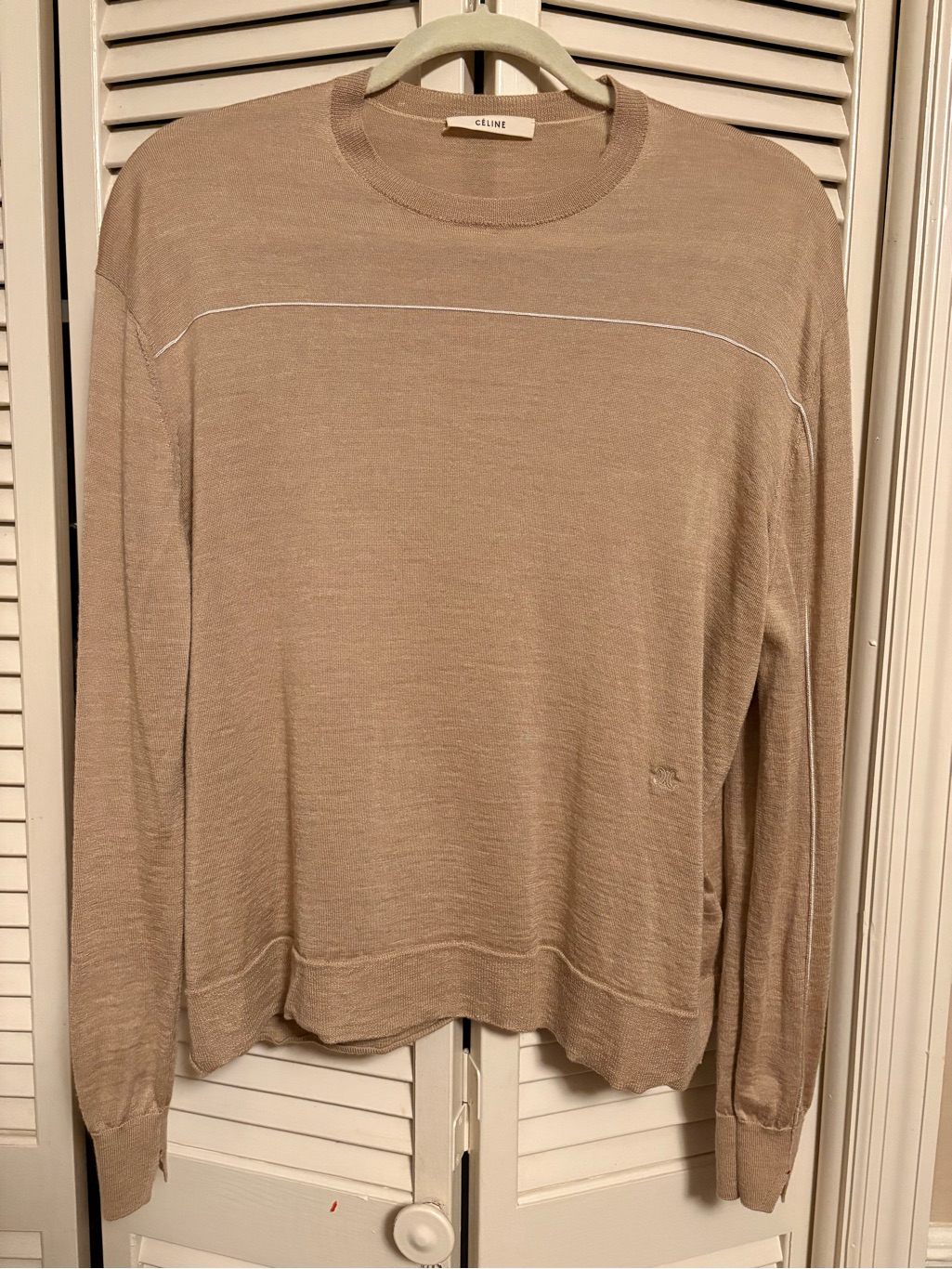 Celine Lightweight Crewneck Sweater - Beige